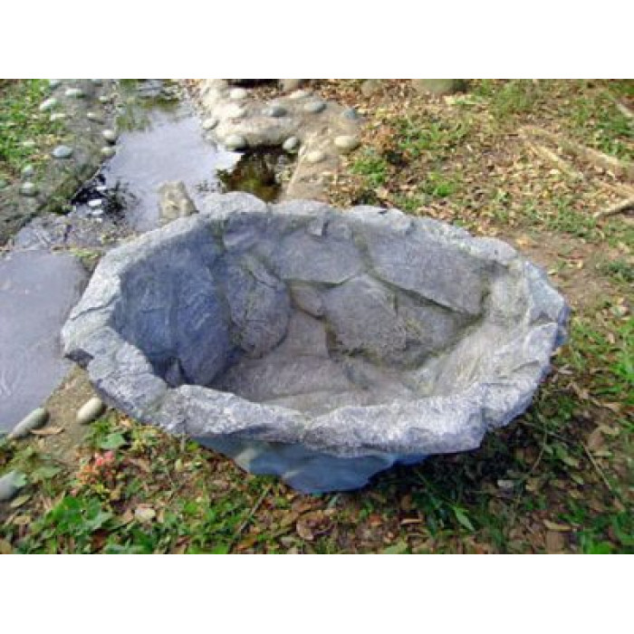 Faux rocher pour cacher fosse septique au jardin, camoufler micro — free download